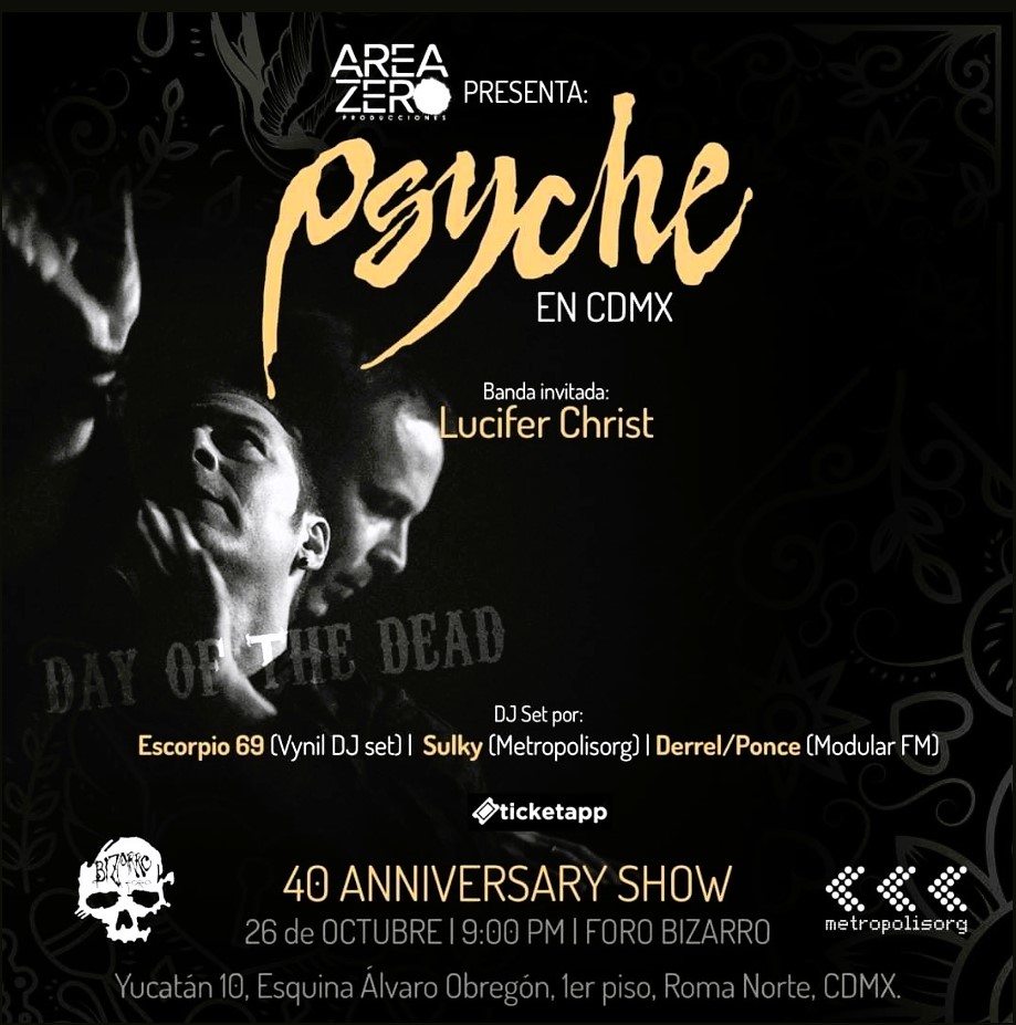 Psyche, la legendaria banda de dark synthpop, visitará México para celebrar 40 años de trayectoria