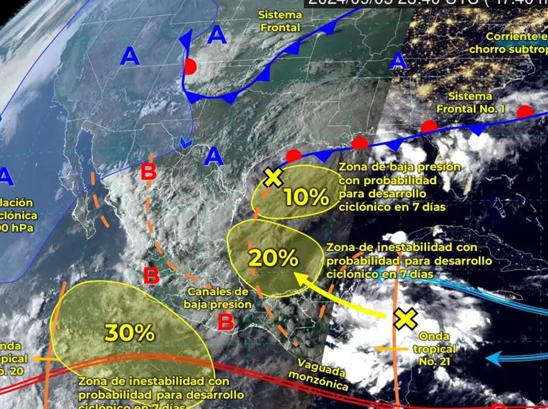 Se esperan lluvias y ‘Norte’ en el país Se esperan lluvias y ‘Norte’ en el país