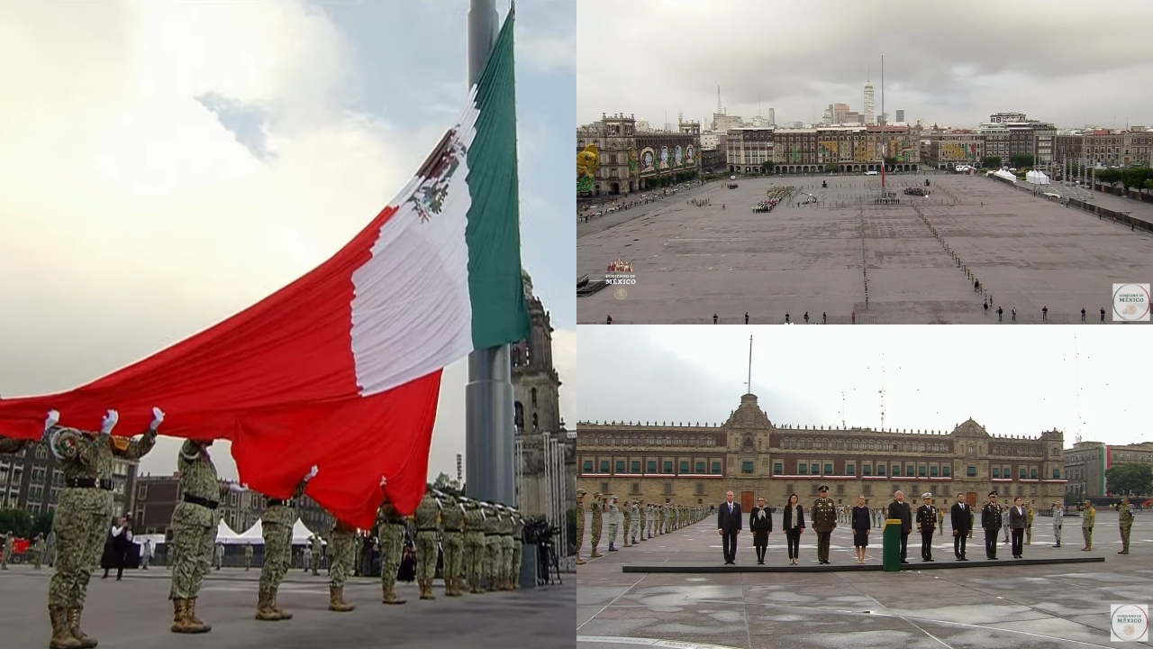 Realizan izamiento de bandera en memoria de víctimas de sismos de 1985 y 2017 Realizan izamiento de bandera en memoria de víctimas de sismos de 1985 y 2017