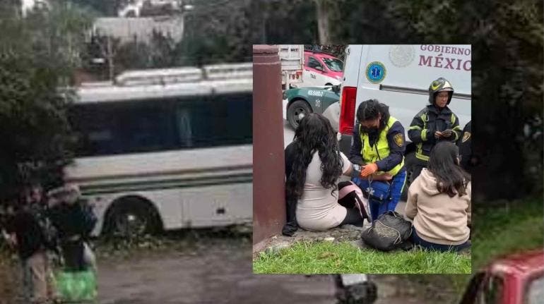 Pumabús se queda sin frenos y sale de curva con 30 pasajeros en Xochimilco Pumabús se queda sin frenos y sale de curva con 30 pasajeros en Xochimilco
