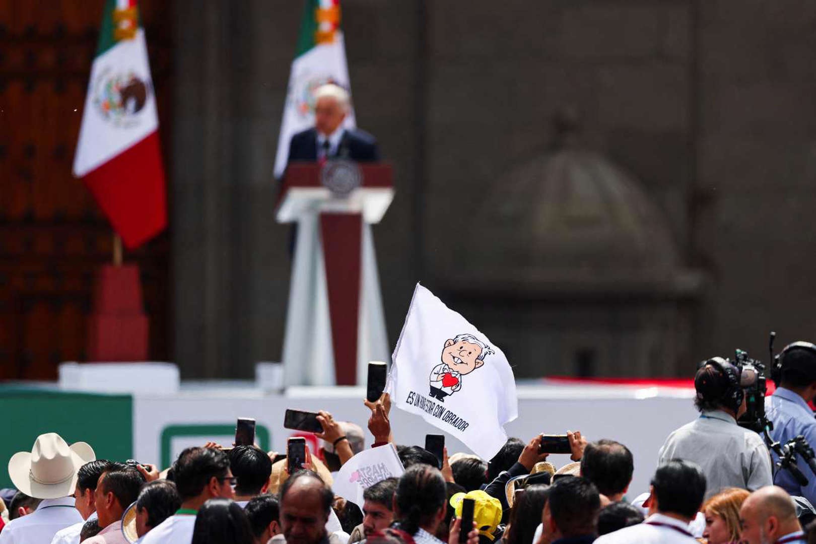 Así fue el informe de López Obrador en el Zócalo Así fue el informe de López Obrador en el Zócalo