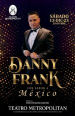 Danny Frank encenderá el Teatro Metropólitan con su tour de salsa y boleros “Esencia”