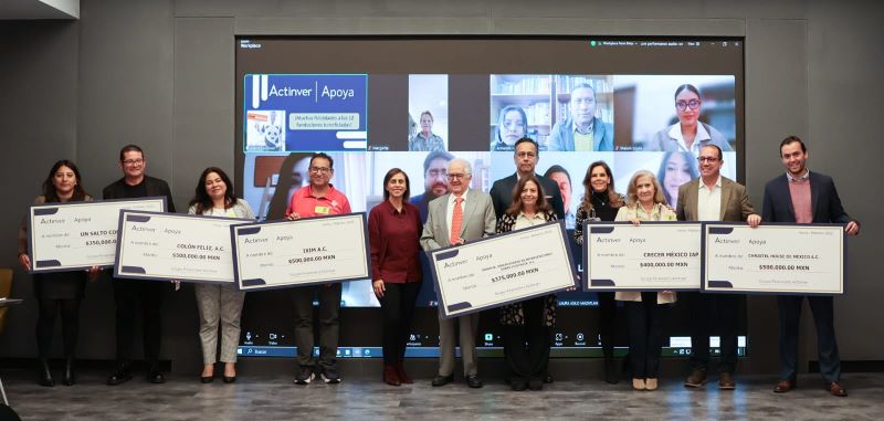 Actinver Apoya, benefició a 12 fundaciones a través de su programa de responsabilidad social