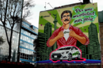 Con murales urbanos, visibilizan su apuesta por una movilidad con reglas justas en México