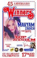 Maryam Zadeh de Tapps se suma al festejo por el 45 aniversario de Winners en la noche de High Energy