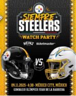 Este 09 de noviembre los fanáticos se vestirán de negro y oro para celebrar a la Steelers Nation en México