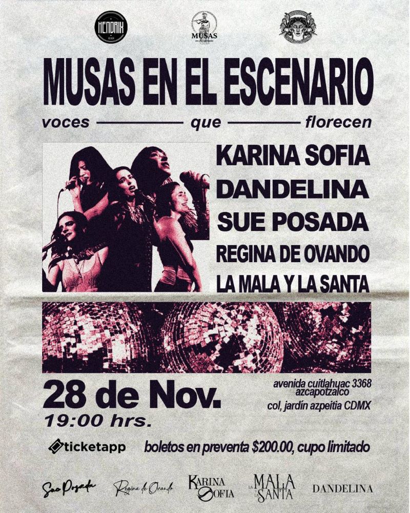 Musas en el escenario: El canto poderoso de las nuevas creadoras mexicanas en el Foro Hendrix