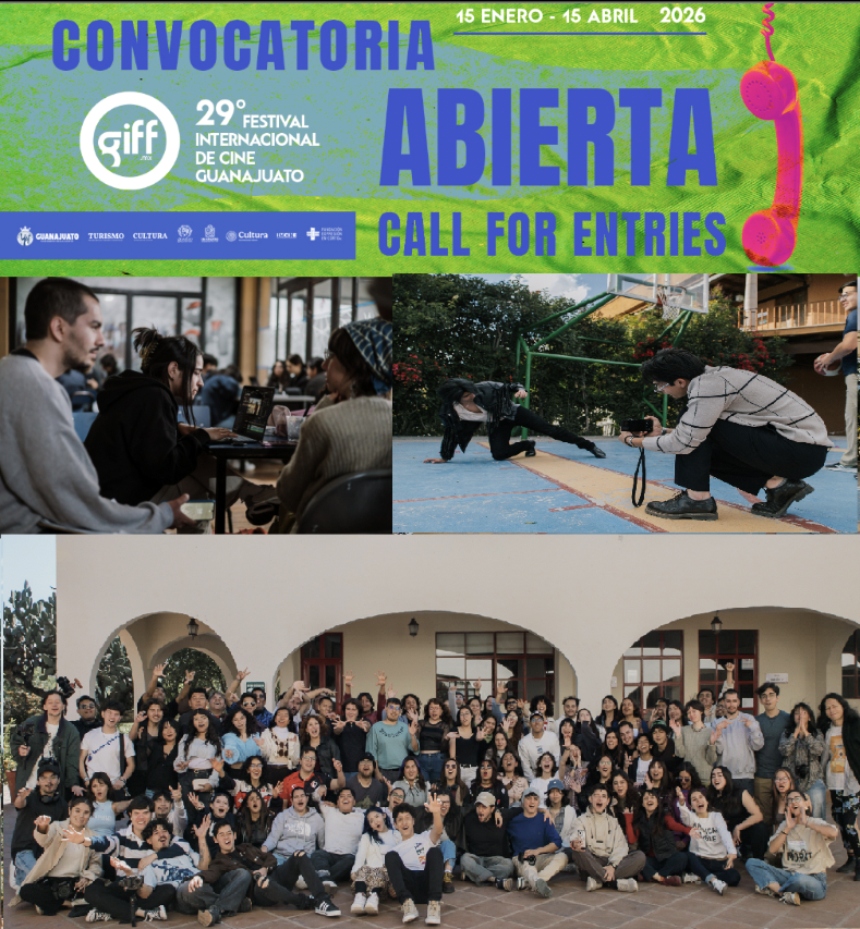El Festival Internacional de Cine Guanajuato presenta sus equipos del 17 Rally Universitario y el 16 concurso de documental Universitario Identidad y Pertenencia para formación GIFF 2026 El Festival Internacional de Cine Guanajuato presenta sus equipos del 17 Rally Universitario y el 16 concurso de documental Universitario Identidad y Pertenencia para formación GIFF 2026