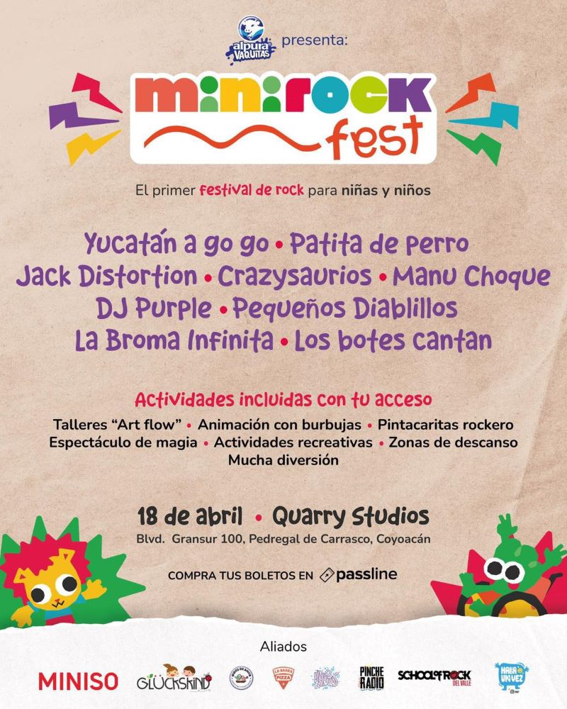 Mini Rock Fest anuncia nueva sede con un Festival Hecho para que los niños griten, brinquen y sean libres Mini Rock Fest anuncia nueva sede con un Festival Hecho para que los niños griten, brinquen y sean libres