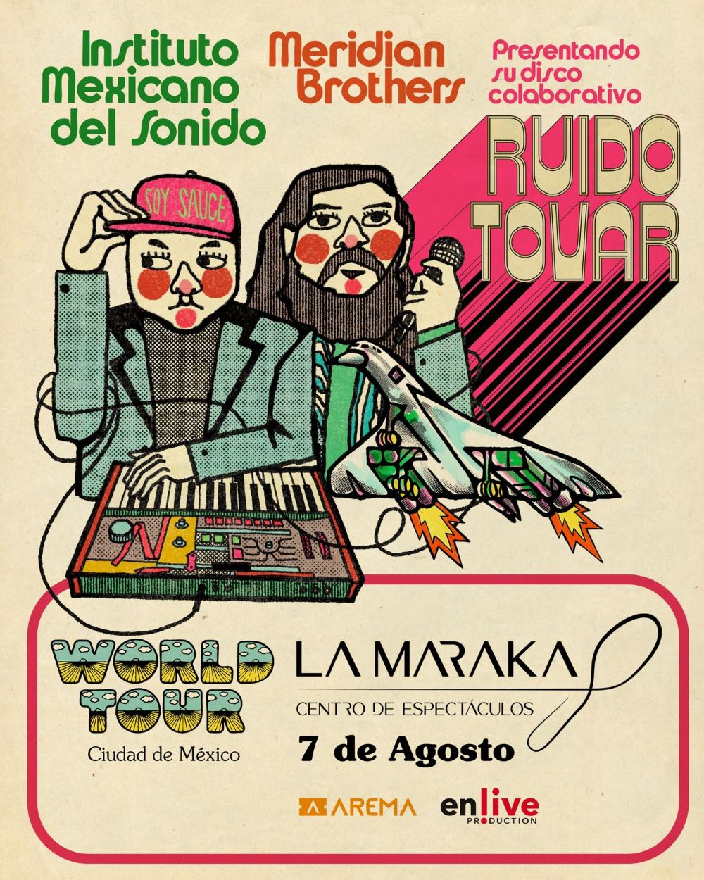 Instituto Mexicano del Sonido y Meridian Brothers, llevarán “Ruido Tovar” al escenario con un show especial en La Maraka