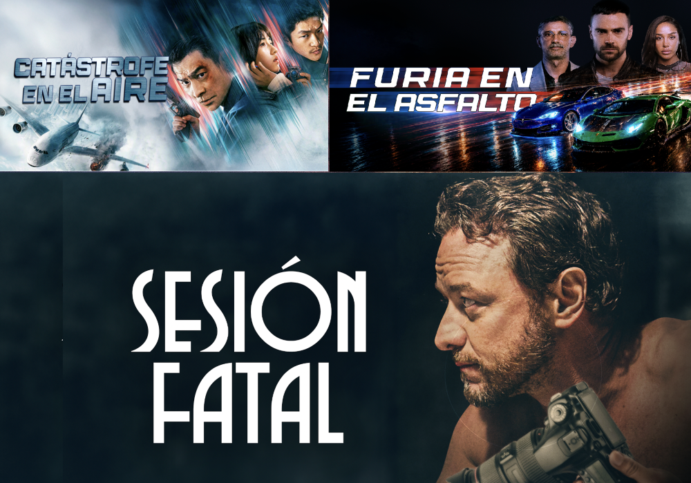 Junio de alto voltaje en Adrenalina Pura+ con los estrenos de Furia en el asfalto, Sesión fatal y Catástrofe en el aire