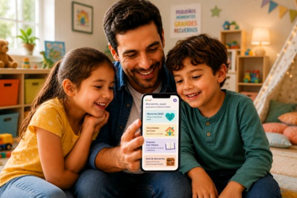 El regalo que ningún papá sabía que necesitaba: Sasu, la app que crea recuerdos memorables con sus hijos