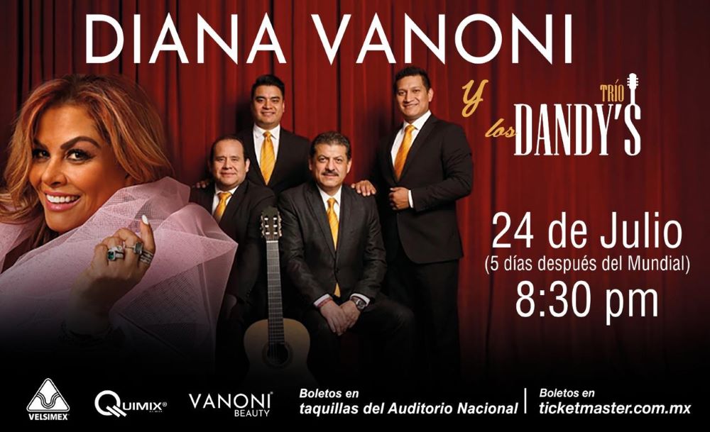 Diana Vanoni prepara una noche de bolero junto a los Dandys en el Lunario