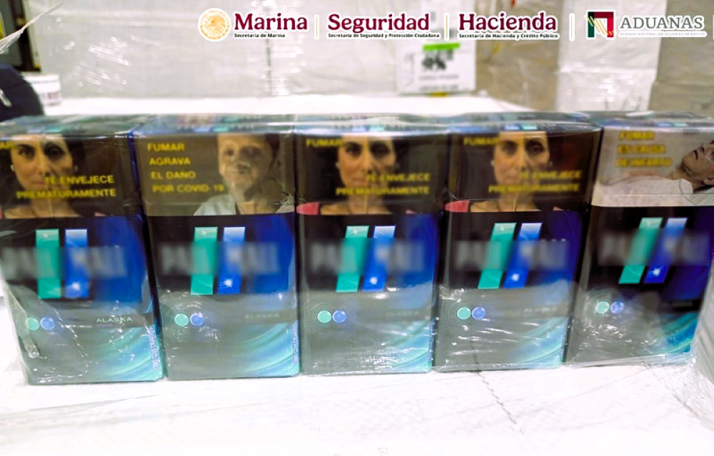 Confiscan cargamento de cigarrillos apócrifos en el Aeropuerto Internacional de la Ciudad de México Confiscan cargamento de cigarrillos apócrifos en el Aeropuerto Internacional de la Ciudad de México