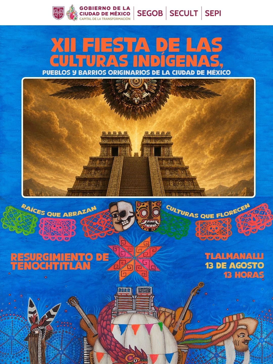 Llega al Zócalo la XII Fiesta de las Culturas Indígenas, Pueblos y Barrios Originarios de la CDMX Llega al Zócalo la XII Fiesta de las Culturas Indígenas, Pueblos y Barrios Originarios de la CDMX