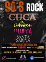 Cuca, La Castañeda, La Lupita y Santa Sabina harán retumbar el Parque Naucalli con “90’s Rock”