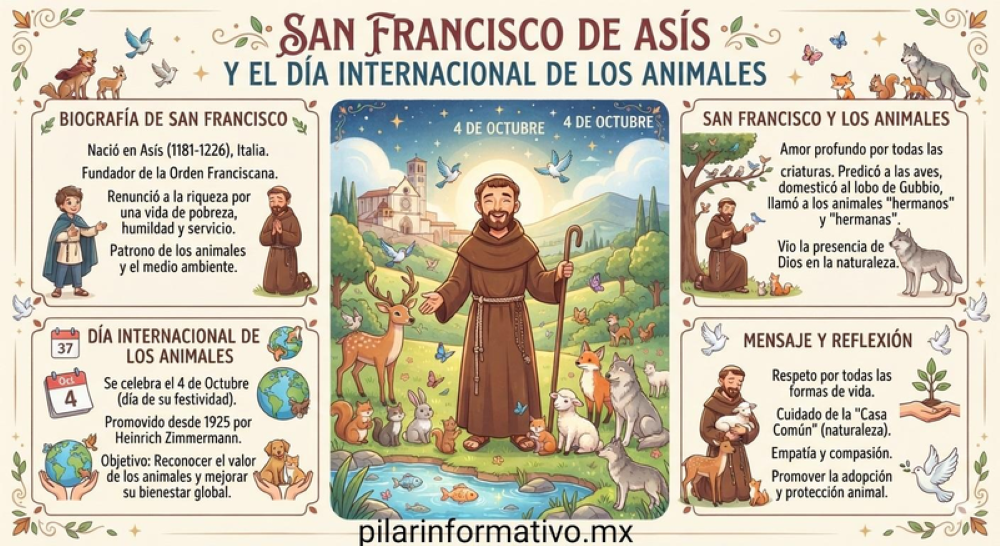 4 de octubre se conmemora a San Francisco de Asís y también el Día Internacional de los animales 4 de octubre se conmemora a San Francisco de Asís y también el Día Internacional de los animales